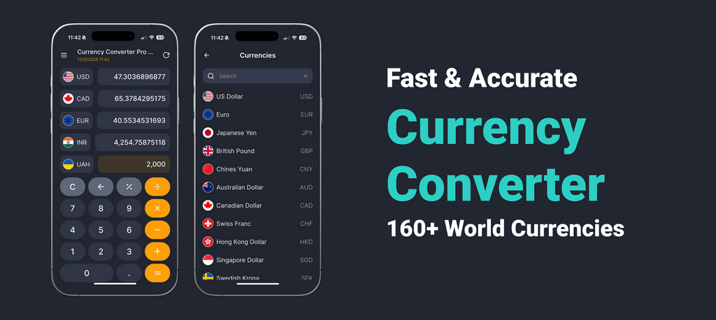Currency Converter Pro Live App Screenshot